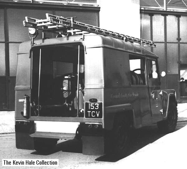 153 TCV - 1963 Austin Gipsy LWB L4P - Picture courtesy of Cornwall County Fire Brigade.