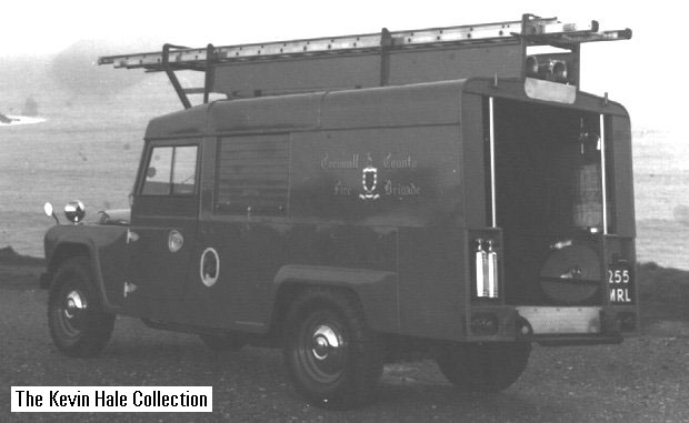255 MRL - 1961 Austin Gipsy LWB L4P - Picture courtesy of Cornwall County Fire Brigade.