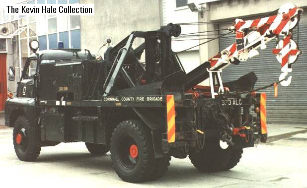 373 ALC - 1962 Bedford RLHZ/Marshall HRV - Picture by Kevin Hale, taken at Camborne Fire Station, Cornwall on the 1st October 1989.