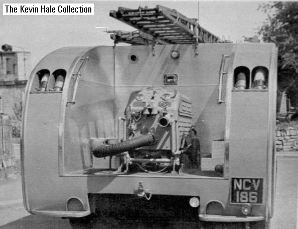 NCV 186 - 1951 Austin K4 Loadstar/Home Office WrT. Picture taken at the old Truro fire station, courtesy of Cornwall County Fire Brigade