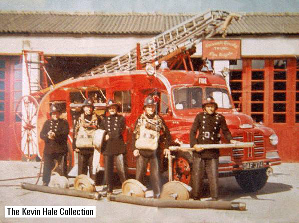 OAF 374 - 1952 Austin K4 Loadstar/Home Office PE. Picture taken at Truro fire station, courtesy of Cornwall County Fire Brigade