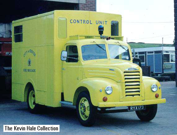 RYX 173 - 1954 Ford Thames CU/ST. Picture taken by Roy Yeoman at Exeter fire station, Devon.