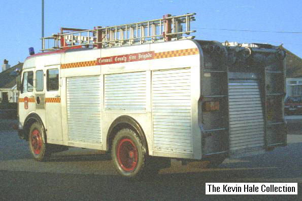 WAF247T - 1978 Bedford TK/HCB Angus Water Tender (WrT) - Picture by Kevin Hale, taken at Saltash Fire Station, Cornwall, on 15th September 1996.