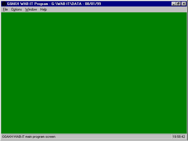 WAB-IT Main Program Screen Shot